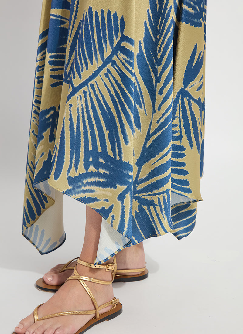 Lysse Catriona Handkerchief Printed Skirt Sicilian Palm