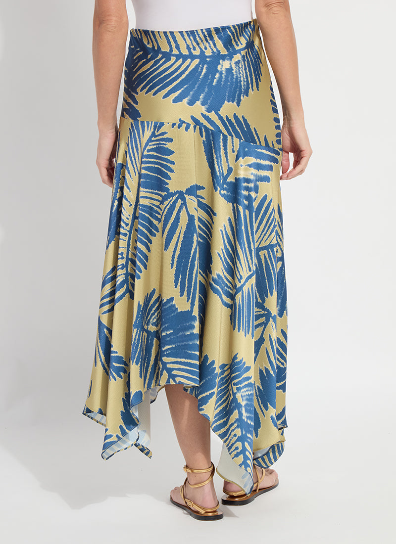 Lysse Catriona Handkerchief Printed Skirt Sicilian Palm