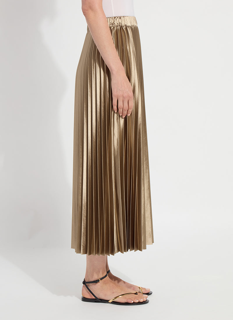 Lysse Nina Pleated Midi Skirt Celadon