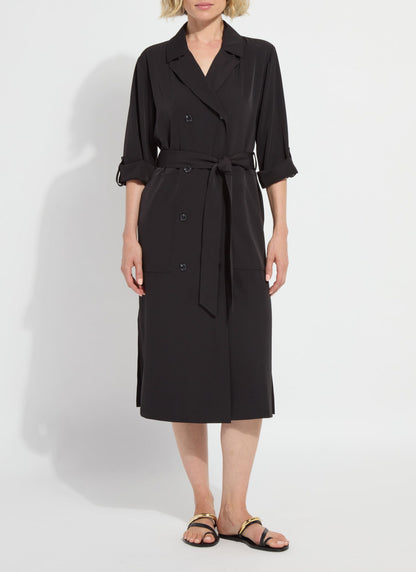 Lysse Ellison Convertible Trench Dress Black
