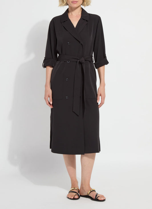 Lysse Ellison Convertible Trench Dress Black