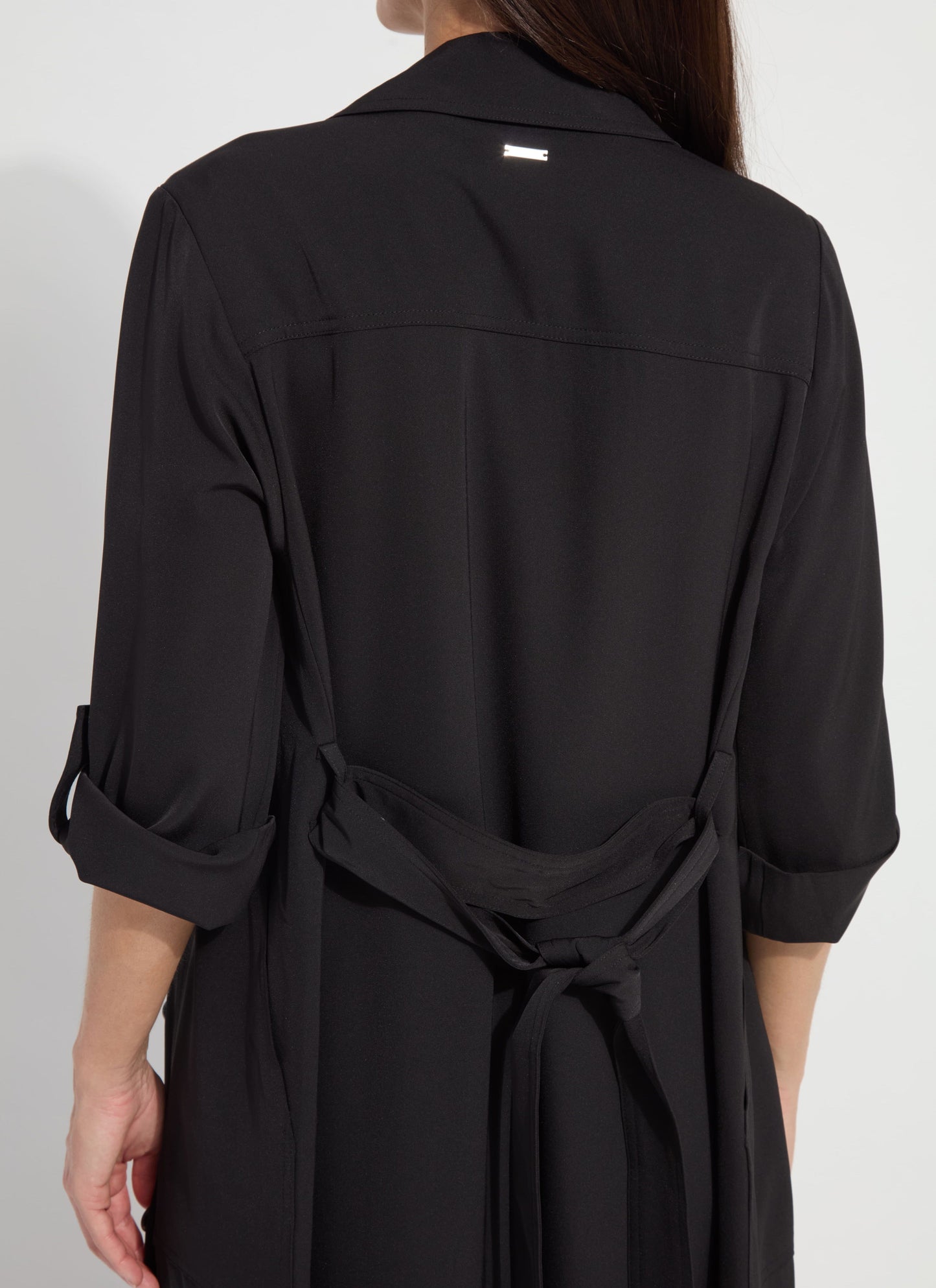 Lysse Ellison Convertible Trench Dress Black