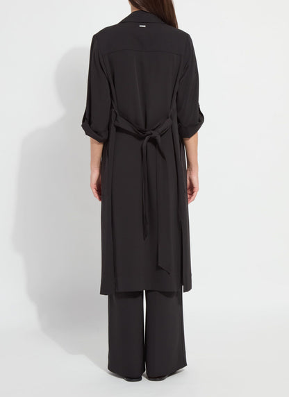 Lysse Ellison Convertible Trench Dress Black