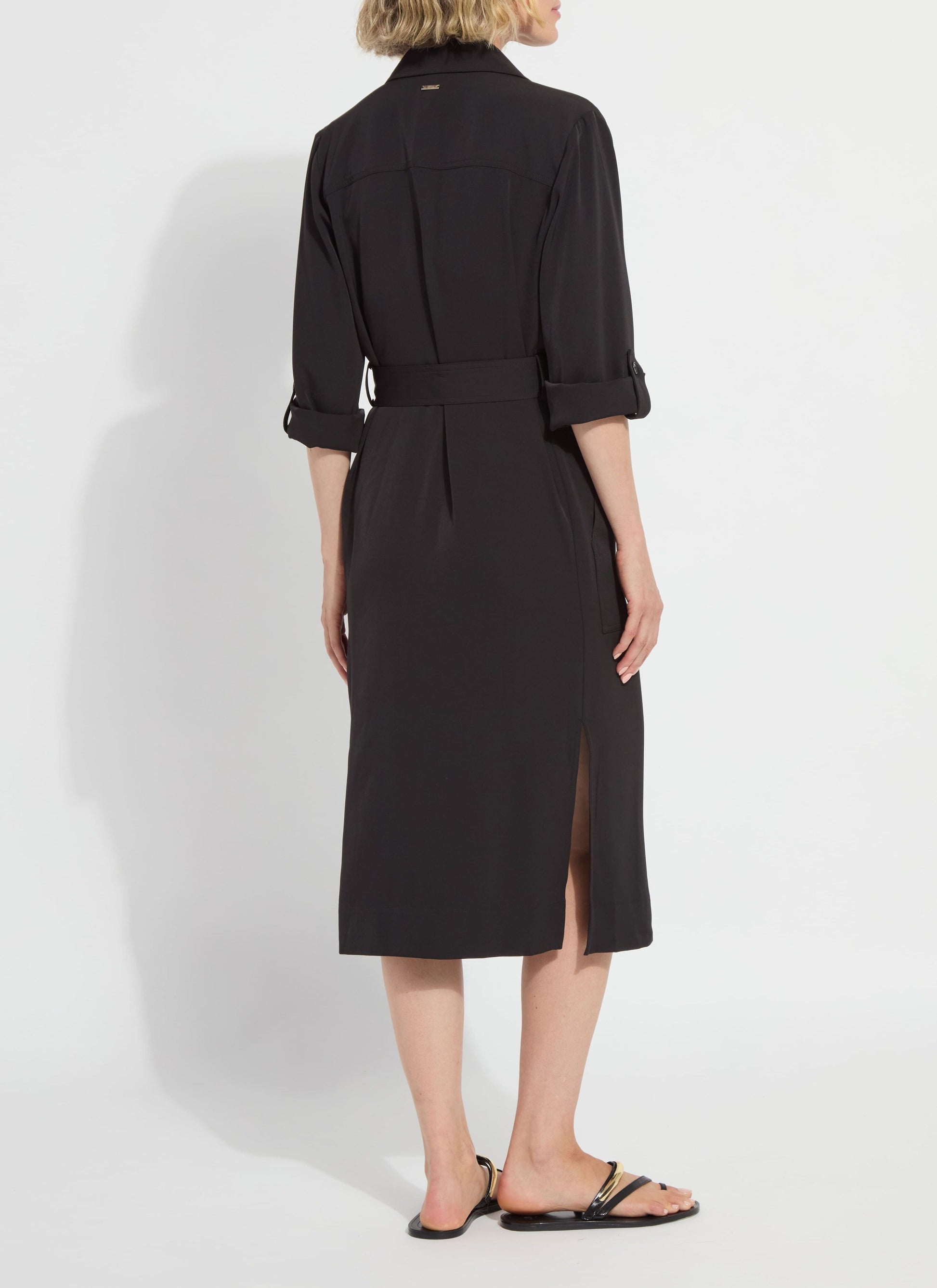 Lysse Ellison Convertible Trench Dress Black