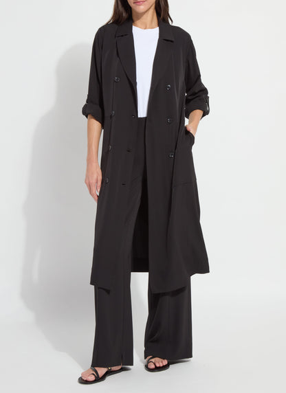 Lysse Ellison Convertible Trench Dress Black