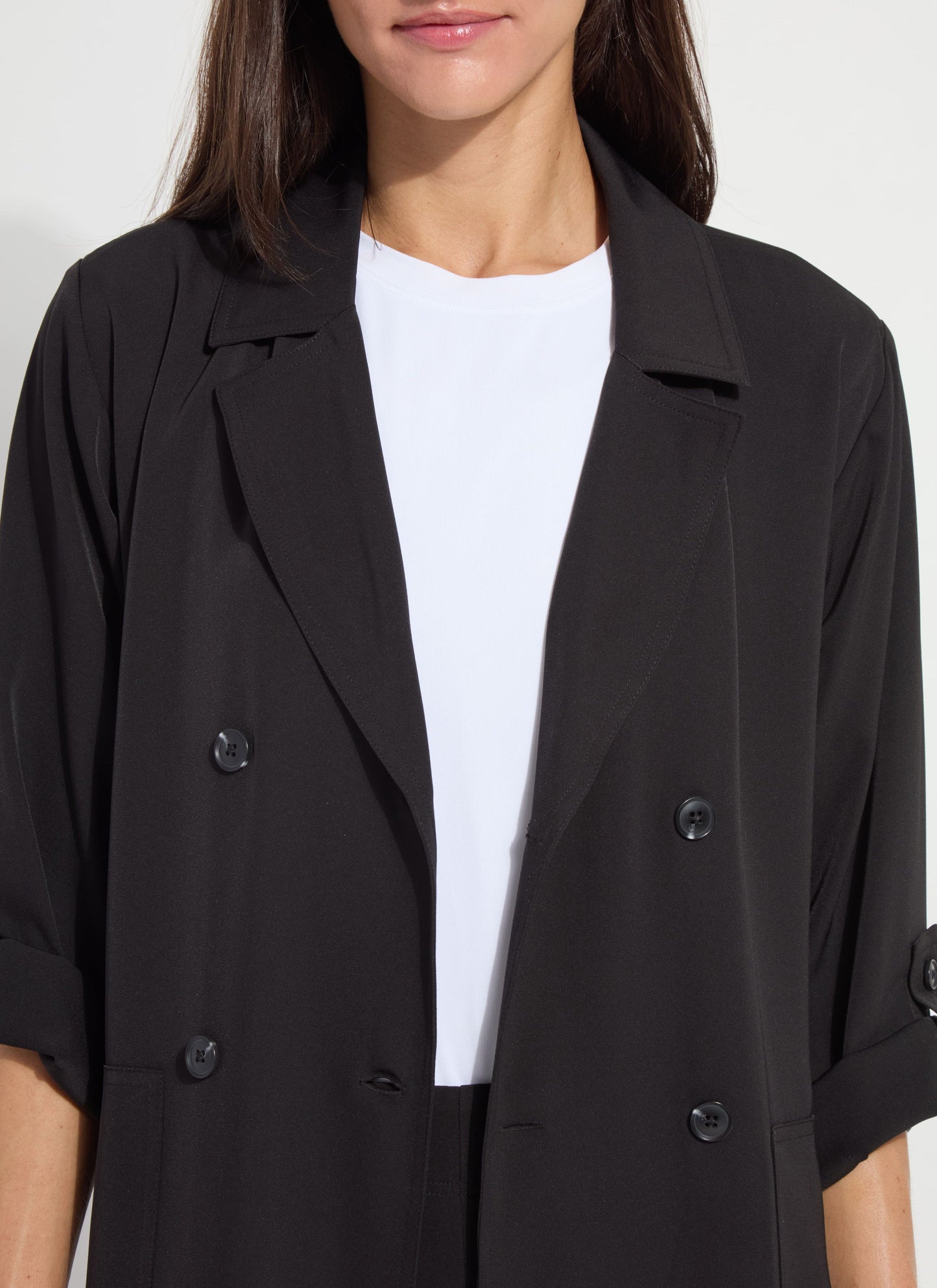 Lysse Ellison Convertible Trench Dress Black