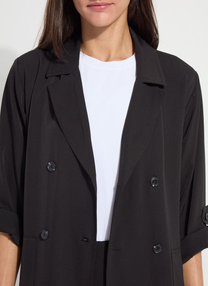 Lysse Ellison Convertible Trench Dress Black