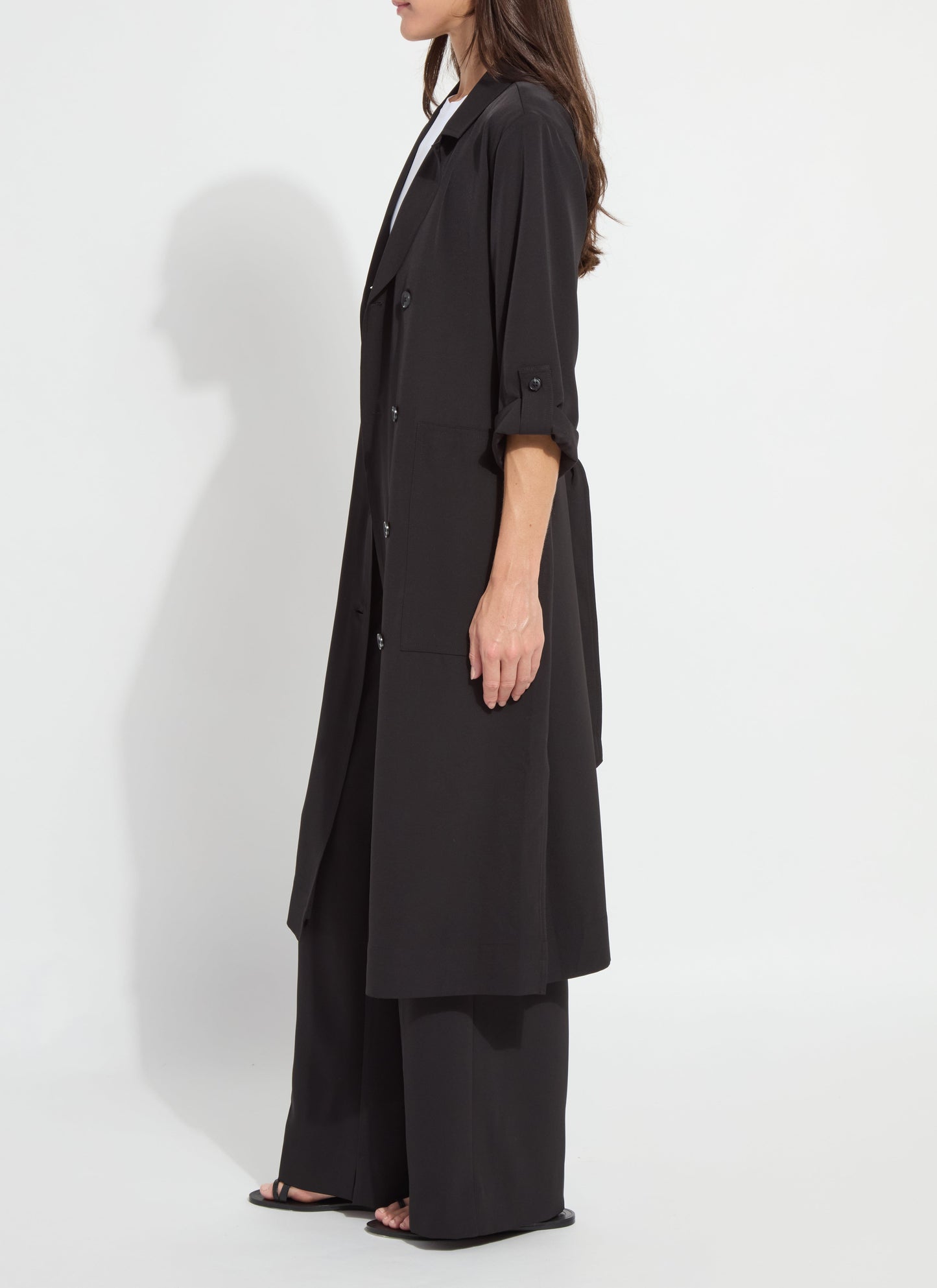 Lysse Ellison Convertible Trench Dress Black