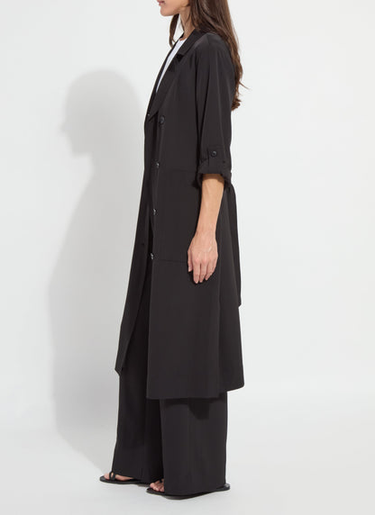 Lysse Ellison Convertible Trench Dress Black