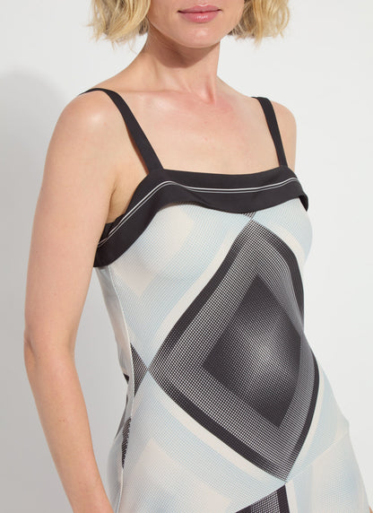 Lysse Sarai Handkerchief Asymmetric Dress Halftone Scarf
