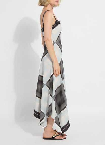 Lysse Sarai Handkerchief Asymmetric Dress Halftone Scarf