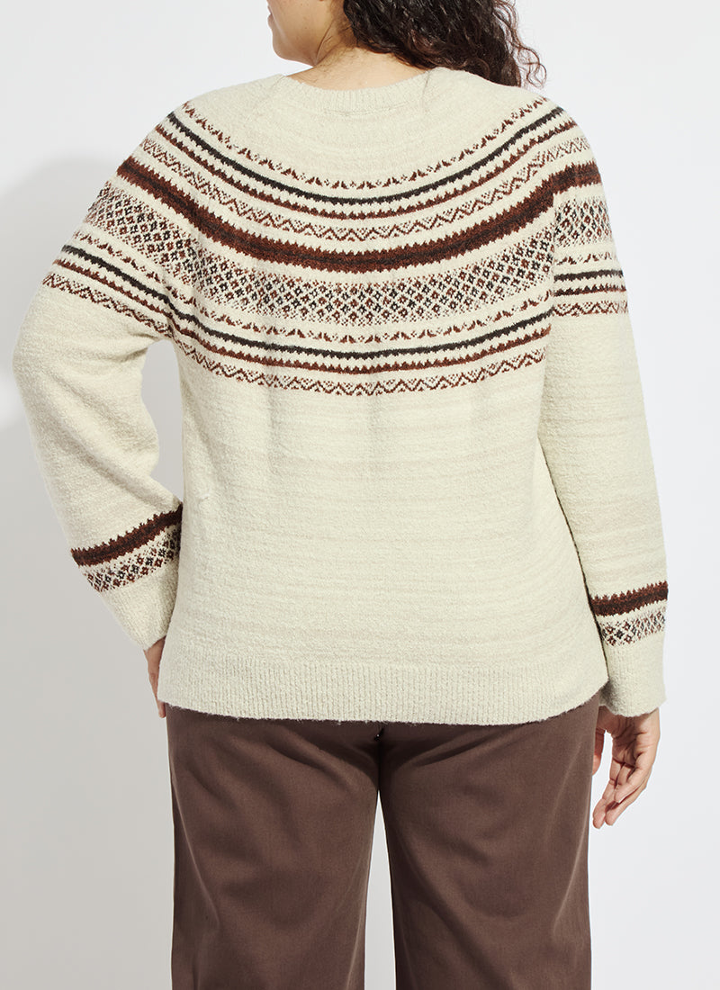 Lysse Harriet Fair Isle Sweater Curvy Fair Isle Jacquard