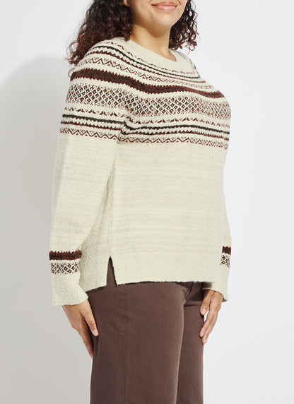 Lysse Harriet Fair Isle Sweater Curvy Fair Isle Jacquard