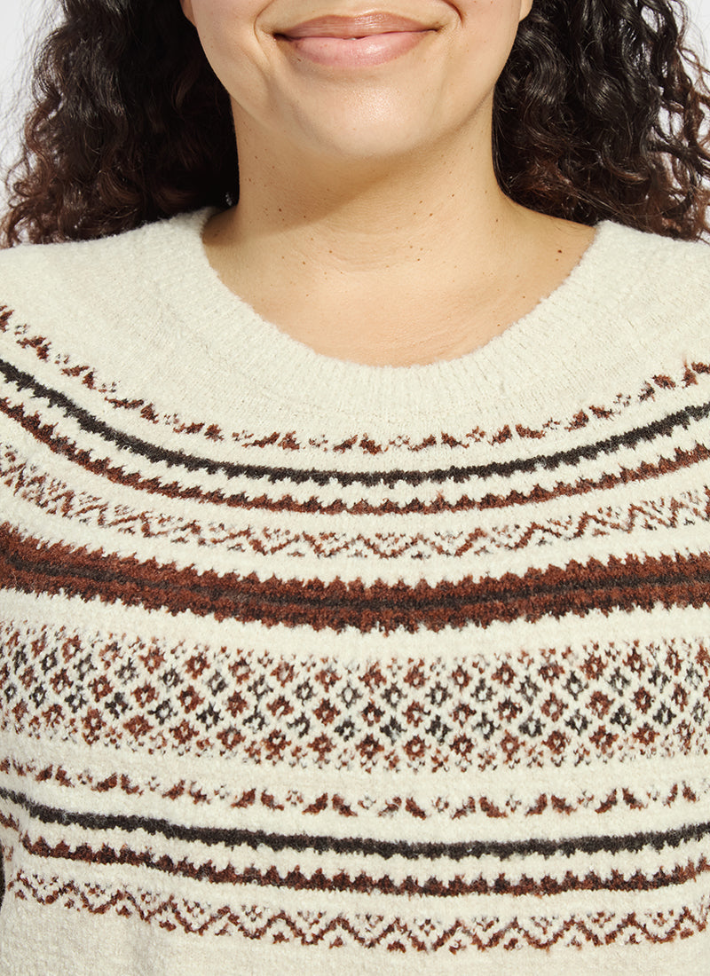 Lysse Harriet Fair Isle Sweater Curvy Fair Isle Jacquard
