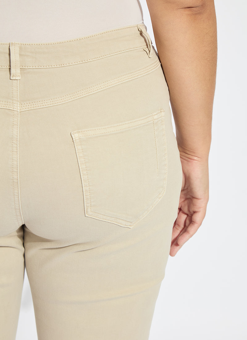 Lysse Ankle Estelle Everyday Flare Denim Curvy (27" Inseam) Asutex Mosswood