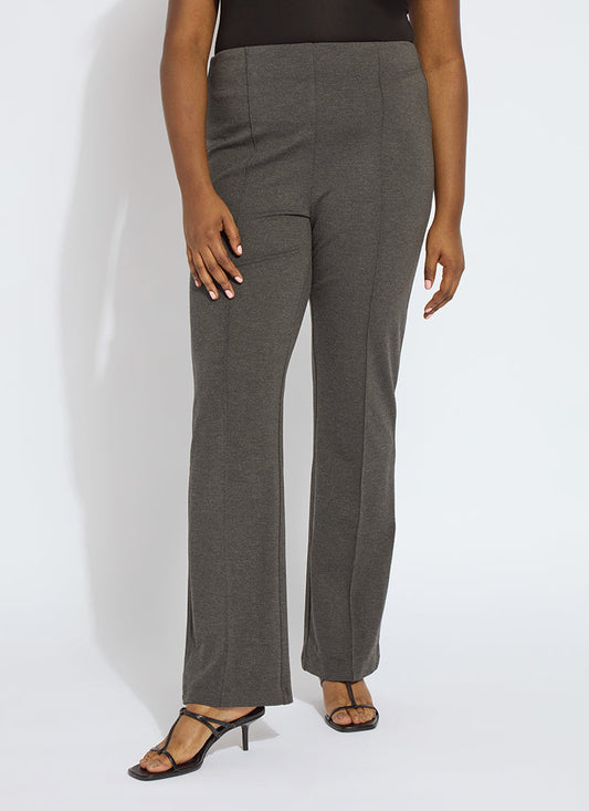 Lysse Elysse Pant Ponte Curvy (33" inseam) Charcoal