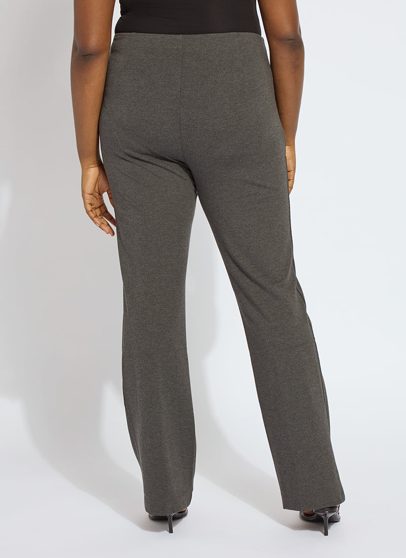 Lysse Elysse Pant Ponte Curvy (33" inseam) Charcoal