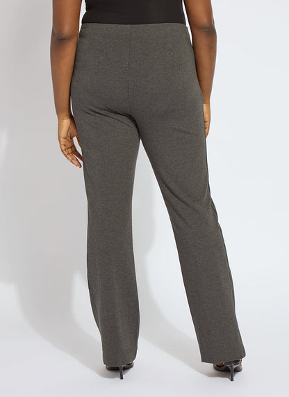 Lysse Elysse Pant Ponte Curvy (33" inseam) Charcoal