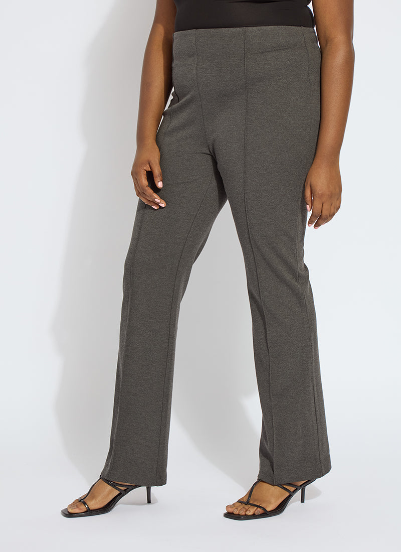 Lysse Elysse Pant Ponte Curvy (33" inseam) Charcoal