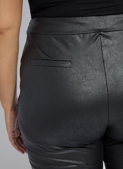 Lysse Elysse Foiled Leather Pant Curvy Black