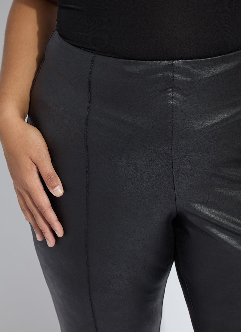 Lysse Elysse Foiled Leather Pant Curvy Black