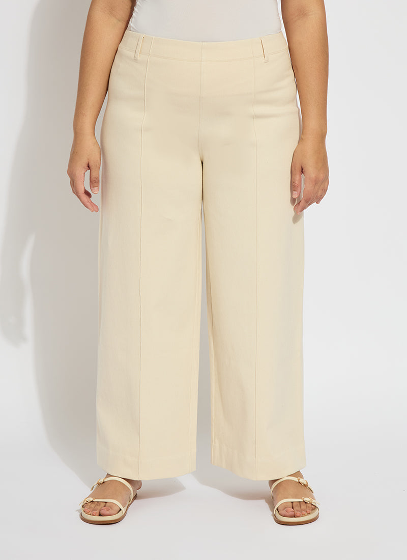 Lysse Nova Hi Waist Pintuck Denim Curvy - Coco Clay (29.5" Inseam) Coco Clay