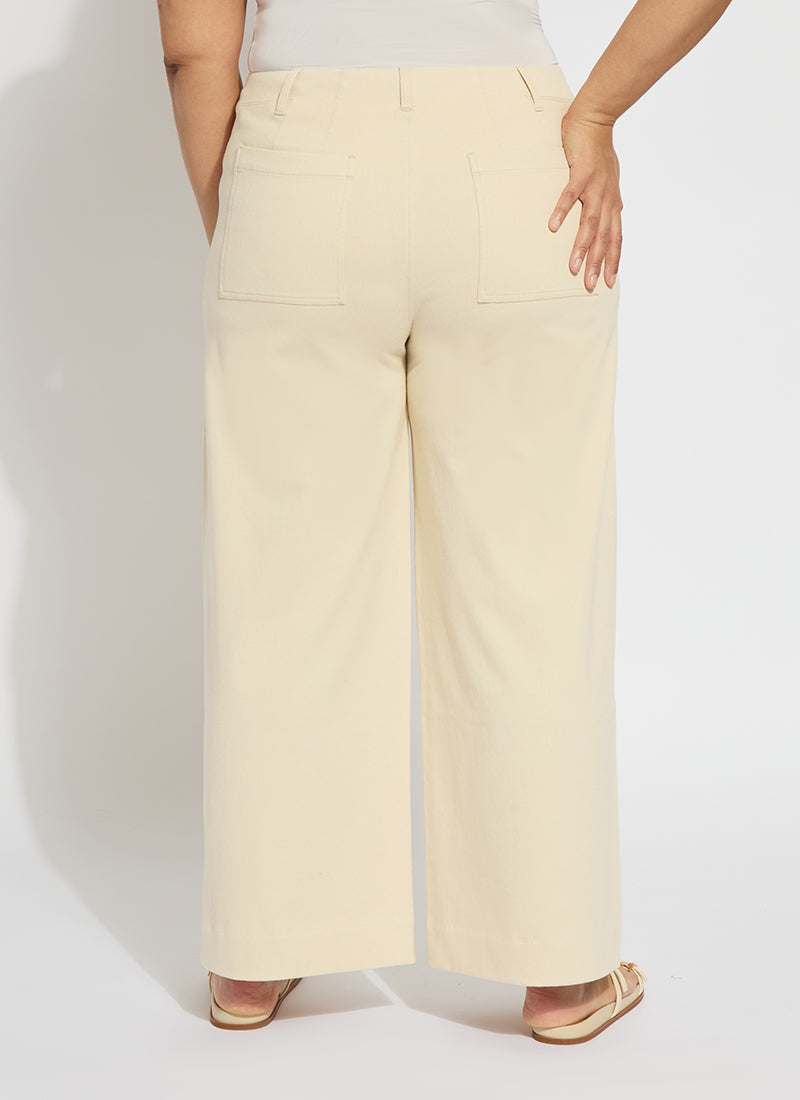 Lysse Nova Hi Waist Pintuck Denim Curvy - Coco Clay (29.5" Inseam) Coco Clay