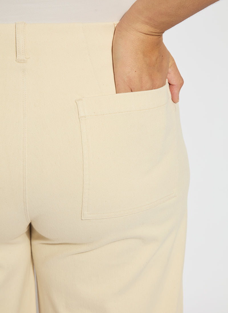 Lysse Nova Hi Waist Pintuck Denim Curvy - Coco Clay (29.5" Inseam) Coco Clay