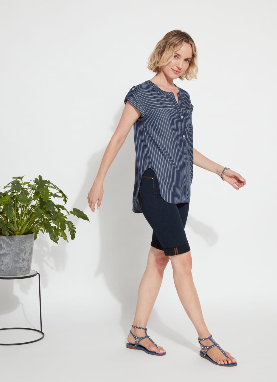 Lysse Boyfriend Short  Mid Wash