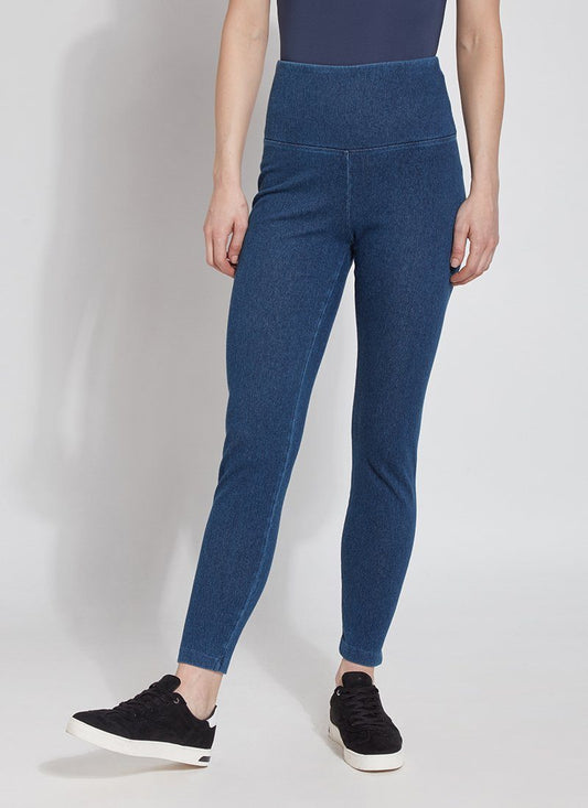Lysse Denim Legging  Mid Wash