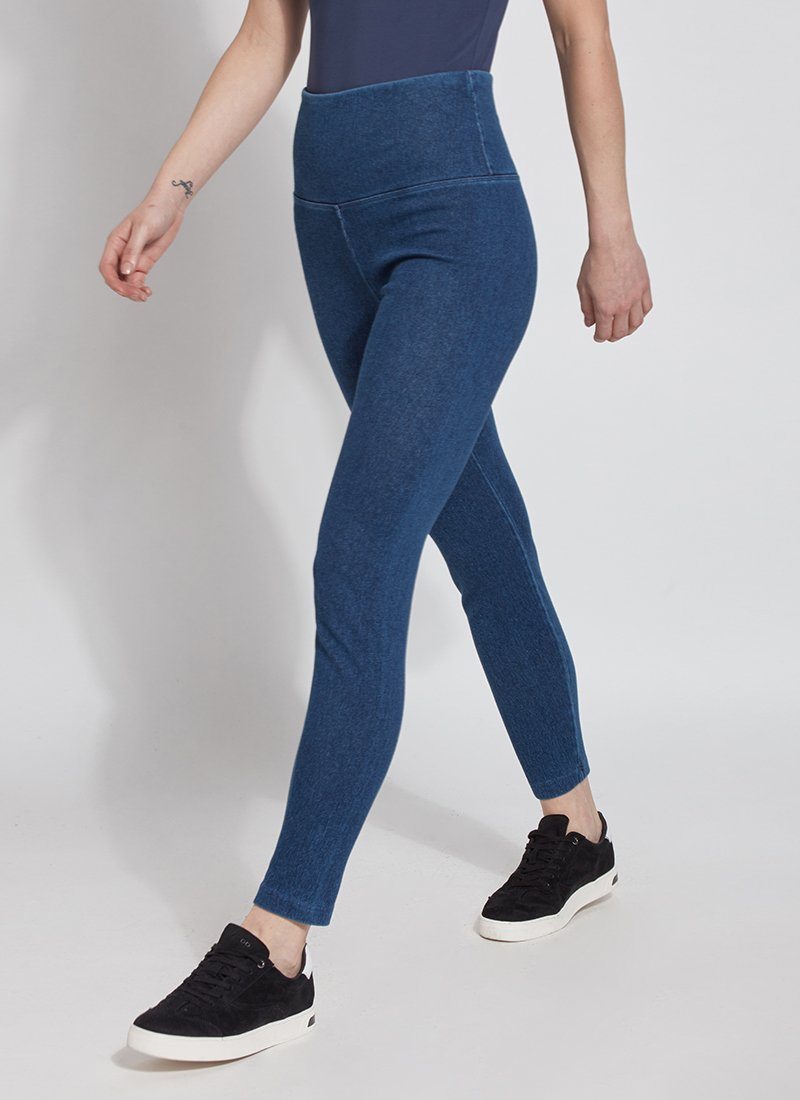 Lysse Denim Legging  Mid Wash