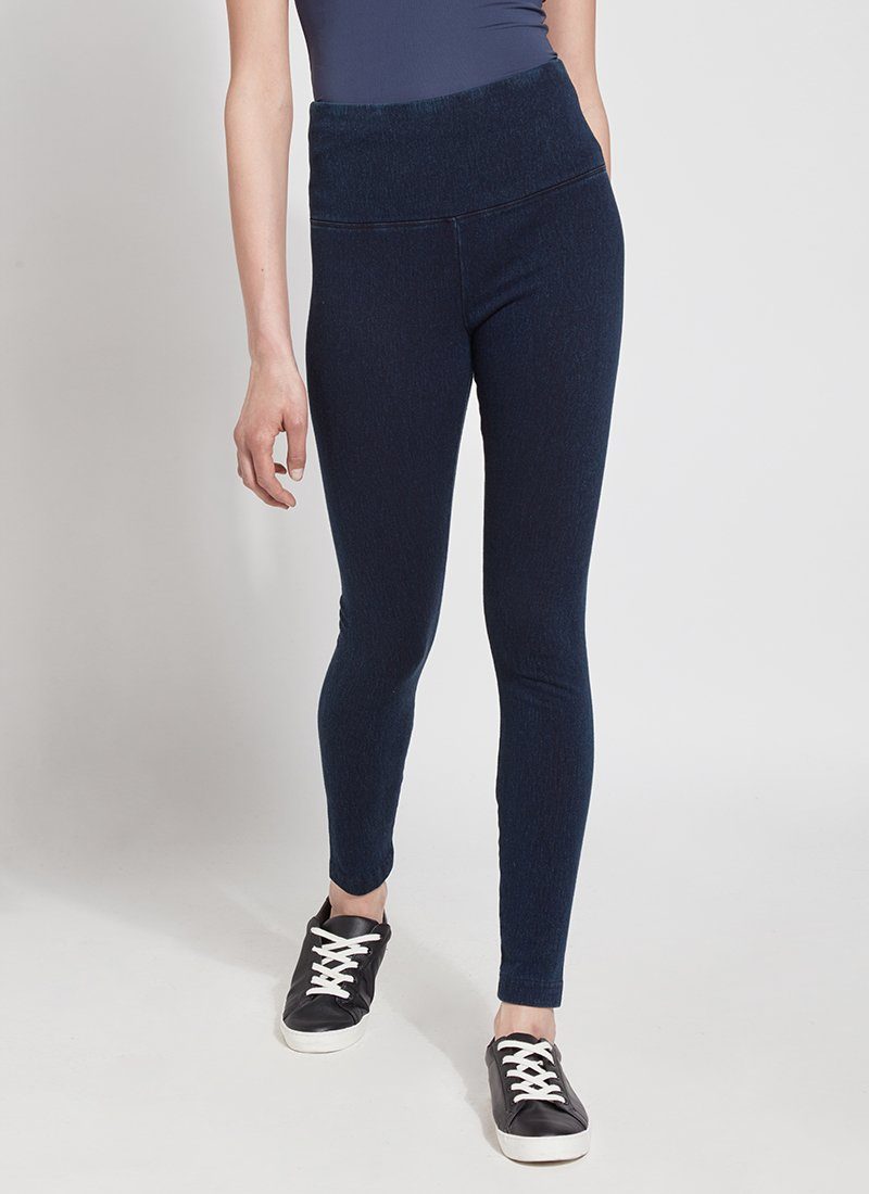 Lysse Denim Legging  Mid Wash