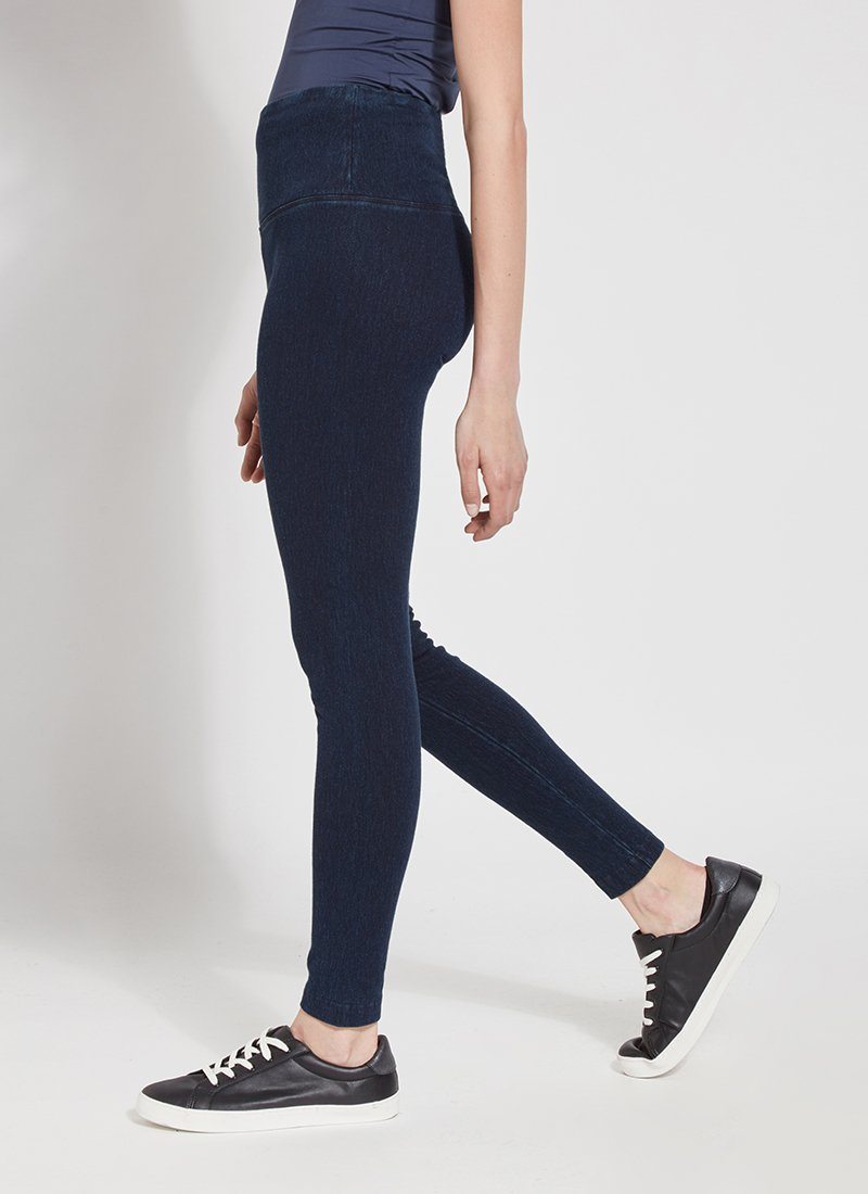 Lysse Denim Legging  Mid Wash