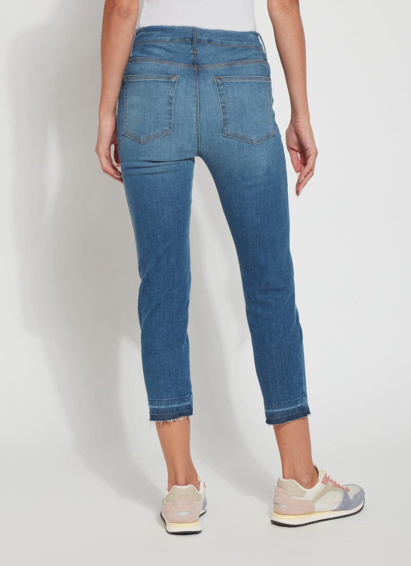 Lysse 'Holding Power' Premium Denim - Cropped Straight Leg (24.5" Inseam) Indigo Black