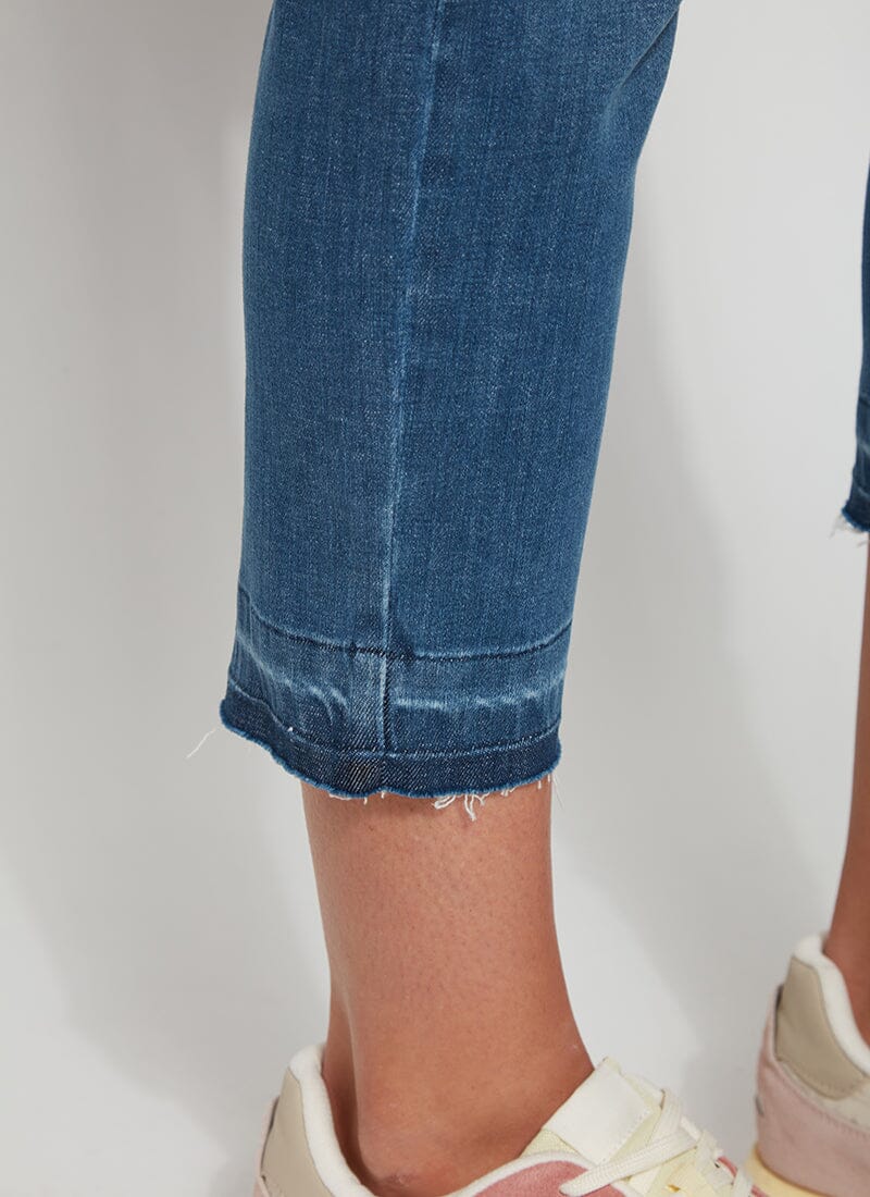 Lysse 'Holding Power' Premium Denim - Cropped Straight Leg (24.5" Inseam) Indigo Black
