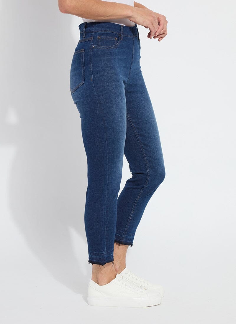 Lysse 'Holding Power' Premium Denim - Cropped Straight Leg (24.5" Inseam) Indigo Black