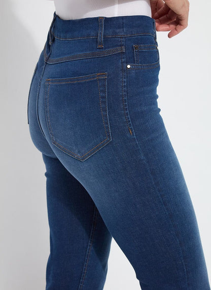 Lysse 'Holding Power' Premium Denim - Cropped Straight Leg (24.5" Inseam) Indigo Black