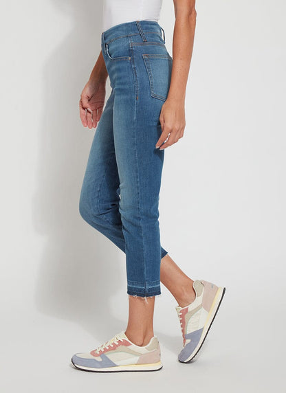Lysse 'Holding Power' Premium Denim - Cropped Straight Leg (24.5" Inseam) Indigo Black