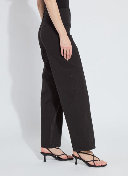 Lysse Amabel Seamed Barrel (31" Inseam) Black