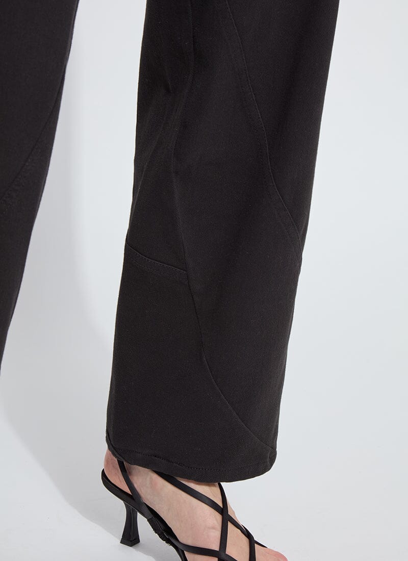Lysse Amabel Seamed Barrel (31" Inseam) Black