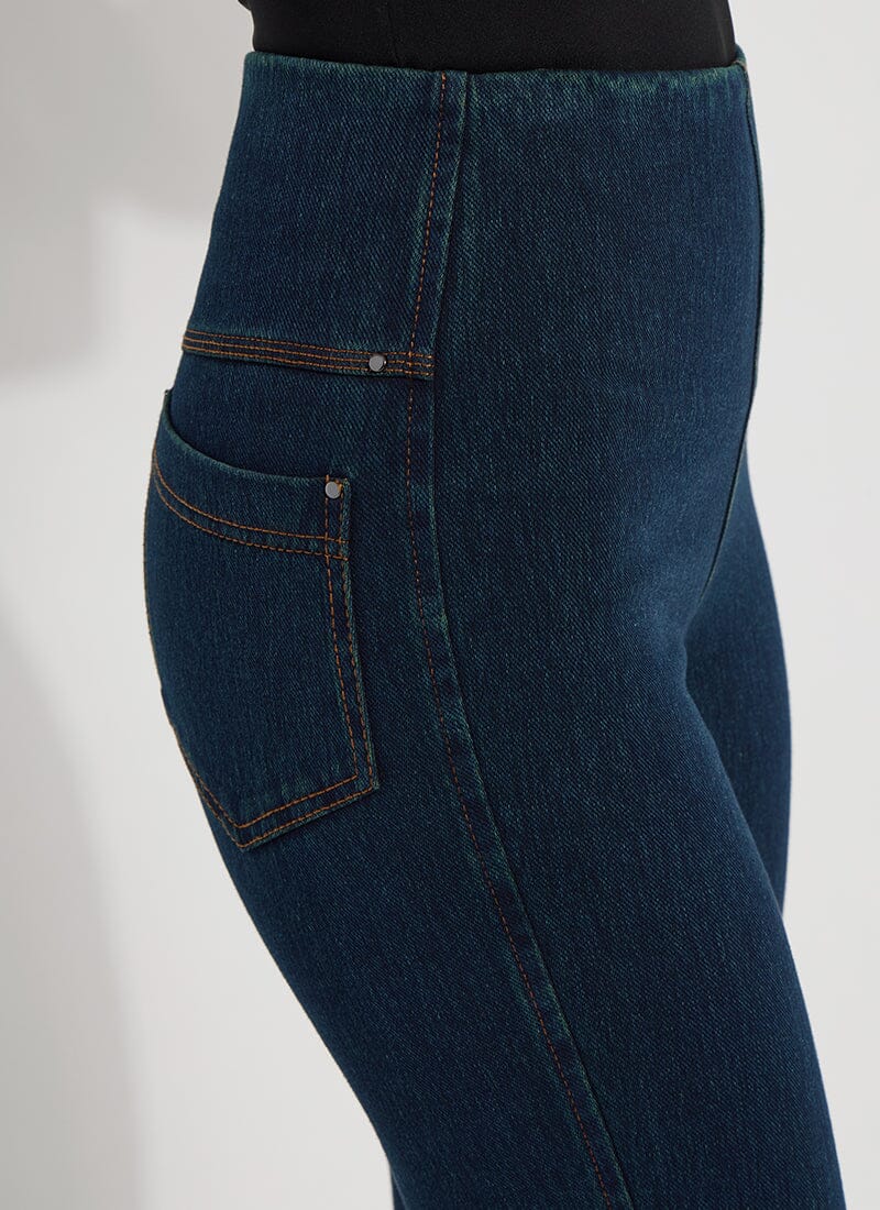 Lysse Ankle Denim Baby Bootcut (27" Inseam) Mid Wash