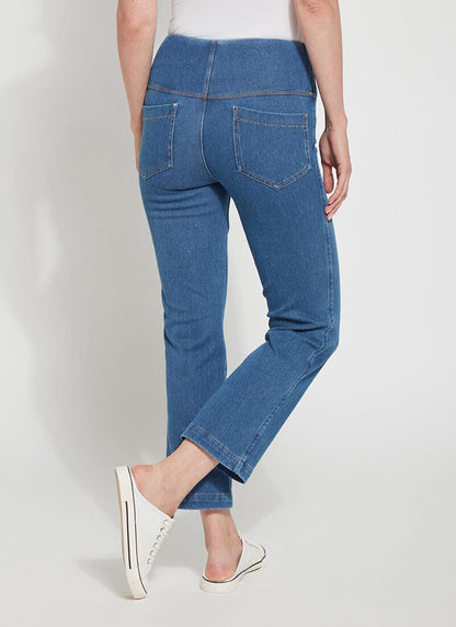 Lysse Ankle Denim Baby Bootcut (27" Inseam) Mid Wash