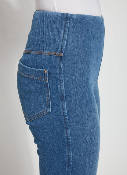Lysse Ankle Denim Baby Bootcut (27" Inseam) Mid Wash