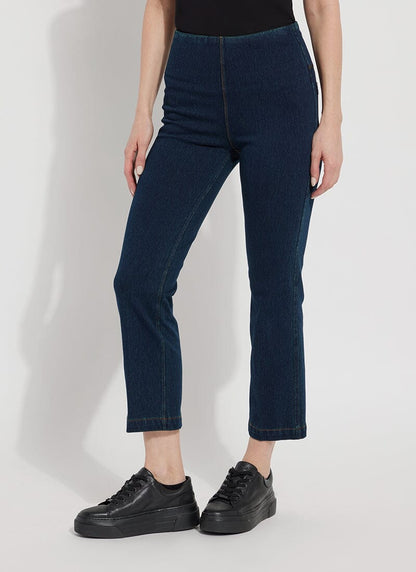 Lysse Ankle Denim Baby Bootcut (27" Inseam) Mid Wash