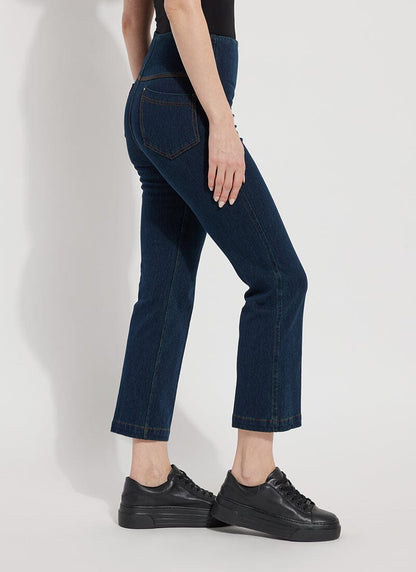 Lysse Ankle Denim Baby Bootcut (27" Inseam) Mid Wash