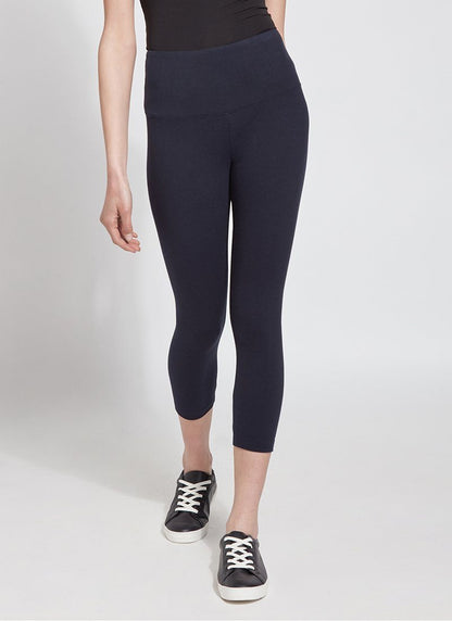 Lysse Flattering Cotton Crop Legging  Black