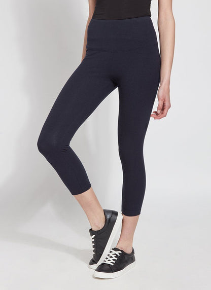 Lysse Flattering Cotton Crop Legging  Black