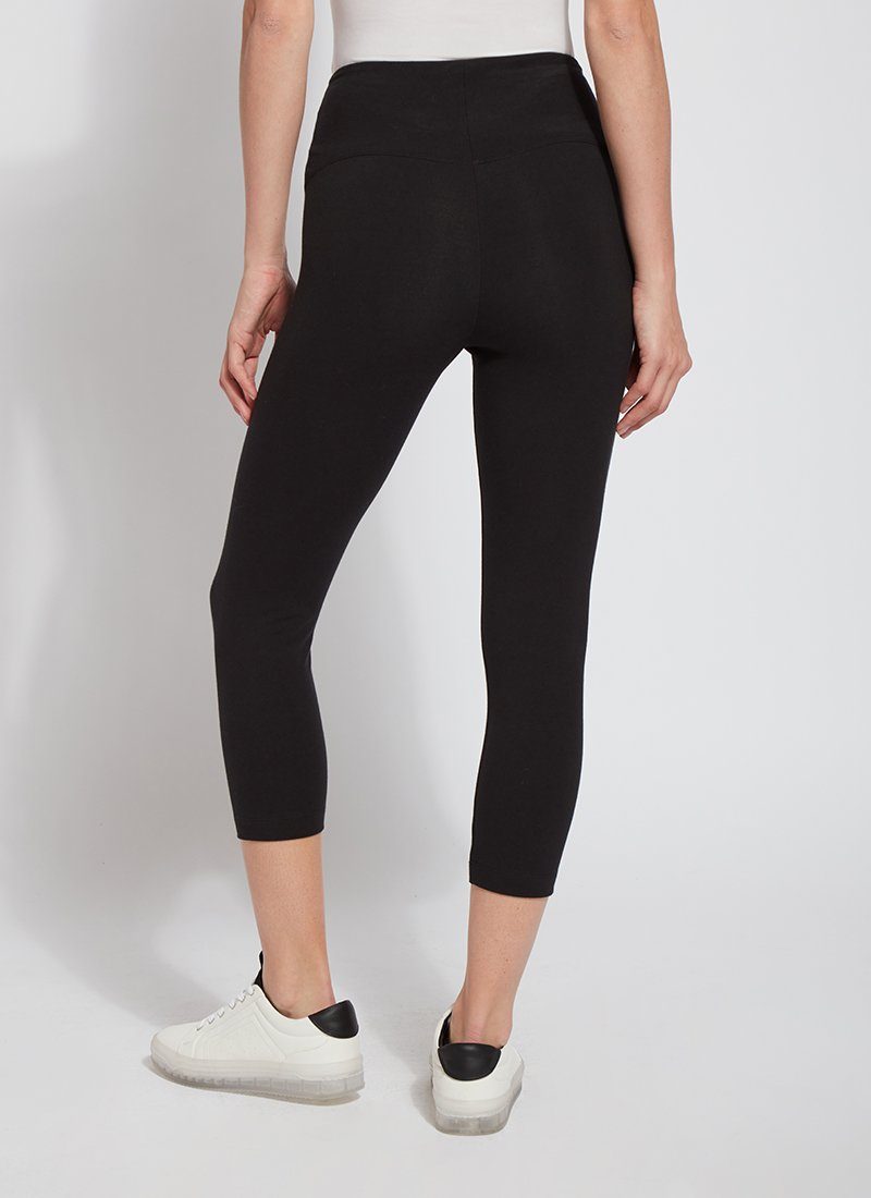 Lysse Flattering Cotton Crop Legging  Black