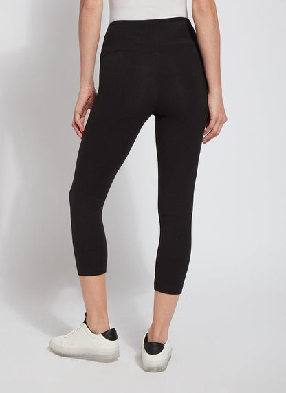 Lysse Flattering Cotton Crop Legging  Black
