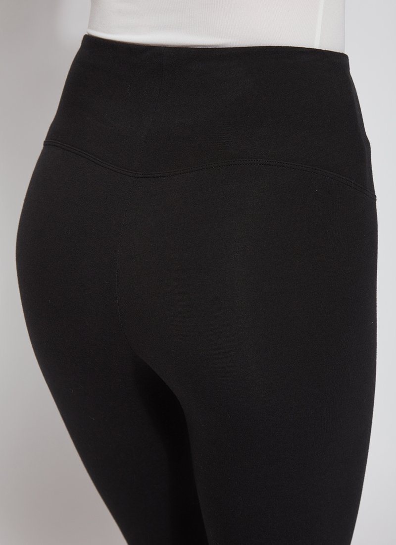 Lysse Flattering Cotton Crop Legging  Black